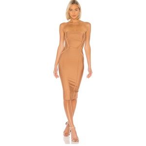 NWT Hilda Bandage Dress in Gold